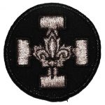 Badge croix argent