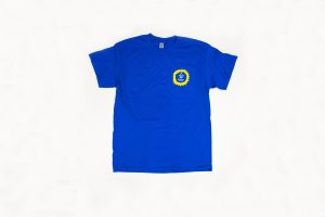 T-shirt bleu avec imprimé soleil - Adulte