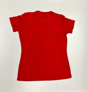 T-shirt Femme rouge style sportif