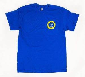 T-shirt bleu avec imprimé soleil - Adulte
