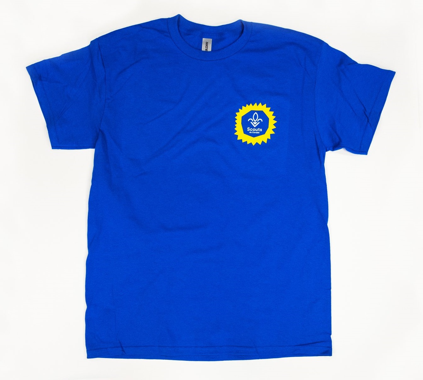 T-shirt bleu avec imprimé soleil - Adulte