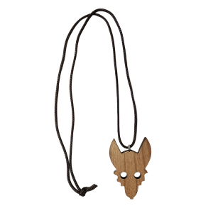 Pendentif en bois Louveteaux
