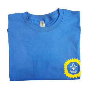 8059-8062-T-shirt-soleil T-shirt bleu avec soleil pour adulte