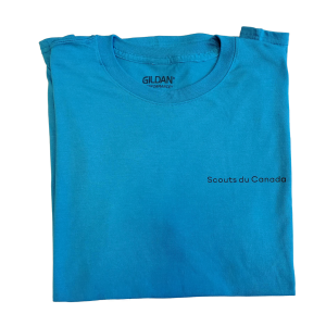 T-shirt bleu style sportif unisexe