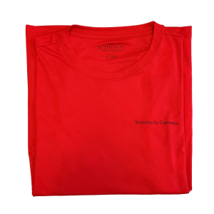T-shirt rouge style sportif pour femme